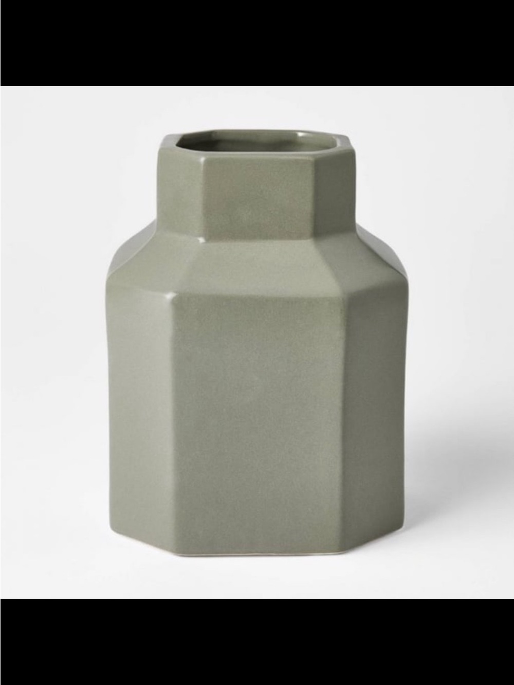 Glossy Ceramic Octagon Vase from Thresholdβ’ designed with Studio McGee